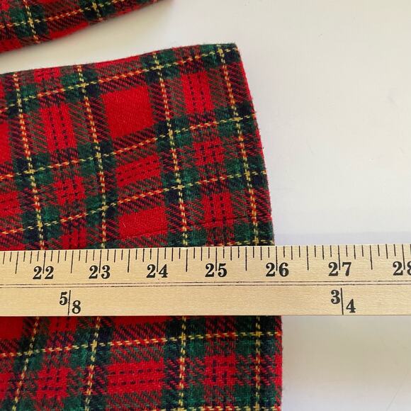 Vintage 1990s Tartan Plaid Blazer Jacket Zip Front Red Christmas Winter Festive - Picture 13 of 14